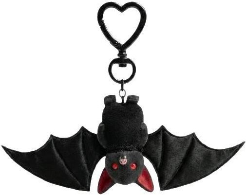 Anhänger Fledermaus Plüschtier, schwarz, Unisex - Bild 1