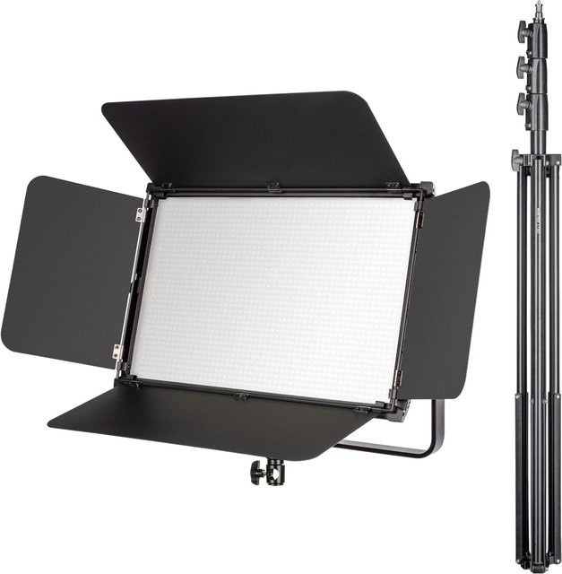 Walimex Pro Led Niova 150-F Pro Bi-Color Flächenleuchte Studioleuchte in Schwarz - Bild 1