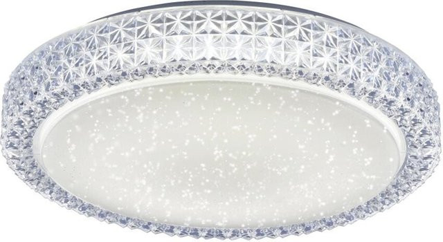 Just Light Deckenleuchte Frida LED in Weiß und Transparent aus Metall und Kunststoff, H: 7 cm, B: 30 cm - Bild 1