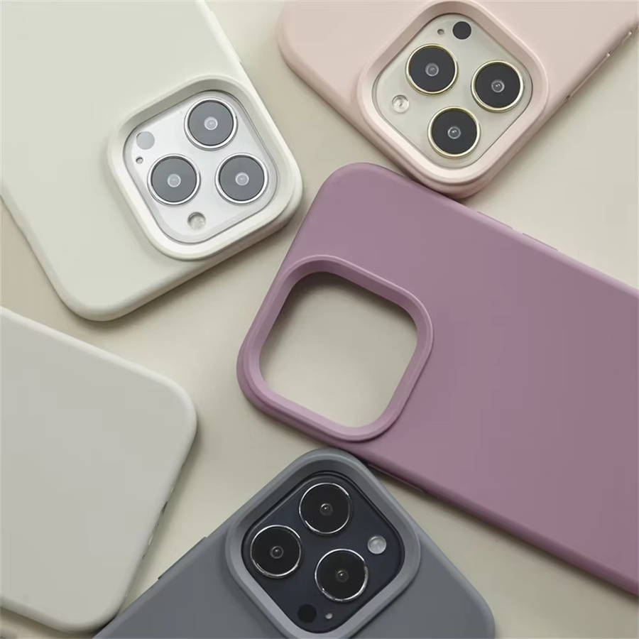 Bunte Flüssigsilikon-Handyhülle als stoßfestes Softcover für iPhone Modelle in Rot und Multicolour - Bild 2