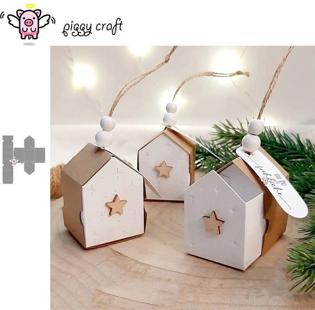 Piggy Craft Metall-Stanzform für Papier und Bastelarbeiten in Weiß - Bild 1