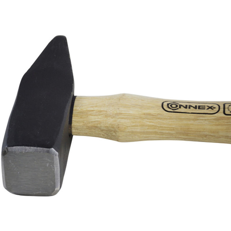 Connex Schlosserhammer in Schwarz mit Holzgriff und Stahlkopf, 0,5 kg - Bild 2