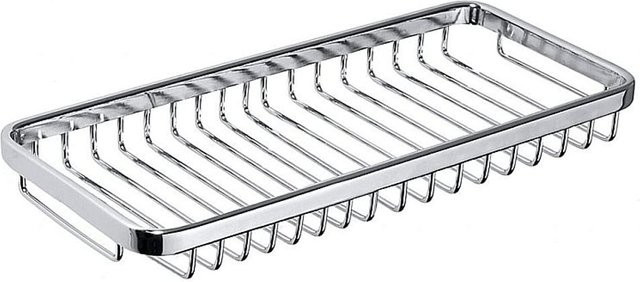 Brillantbad BYTRO Seifenkorb aus Messing in Chrom poliert, Farbe: Silber, B/T/H: 30,5 x 14,5 x 4 cm - Bild 1