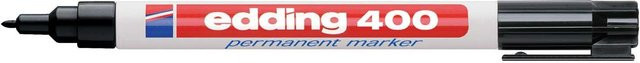 Edding 400 Permanentmarker Schwarz mit Rundspitze und 1mm Strichbreite - Bild 5