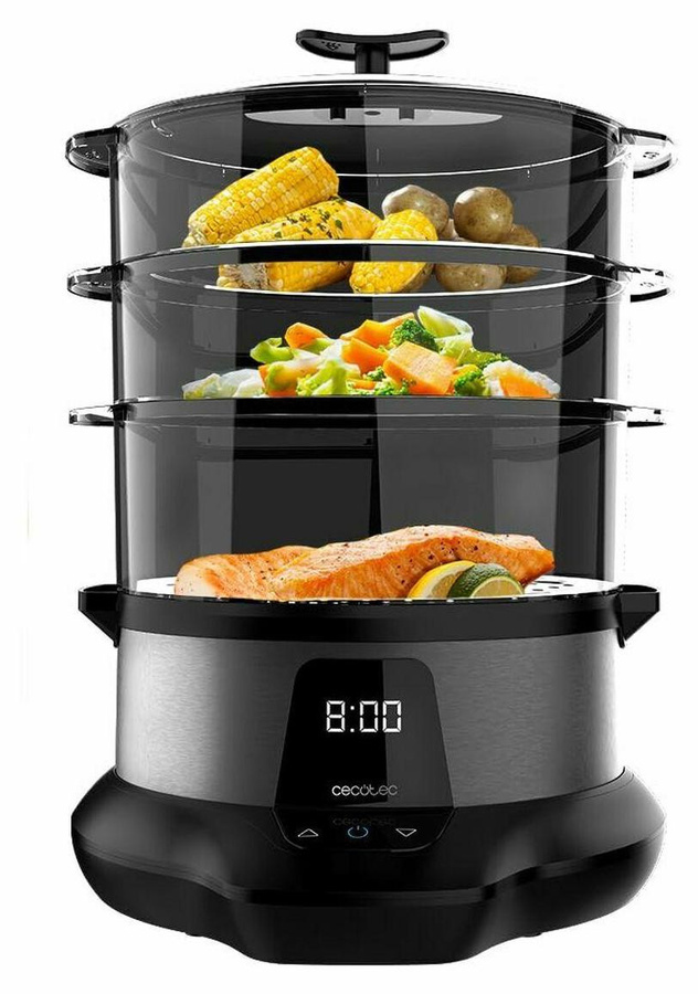 Cecotec Vapovita 3000 Pro Dampfgarer in Weiß und Edelstahl mit 1000 W - Bild 1