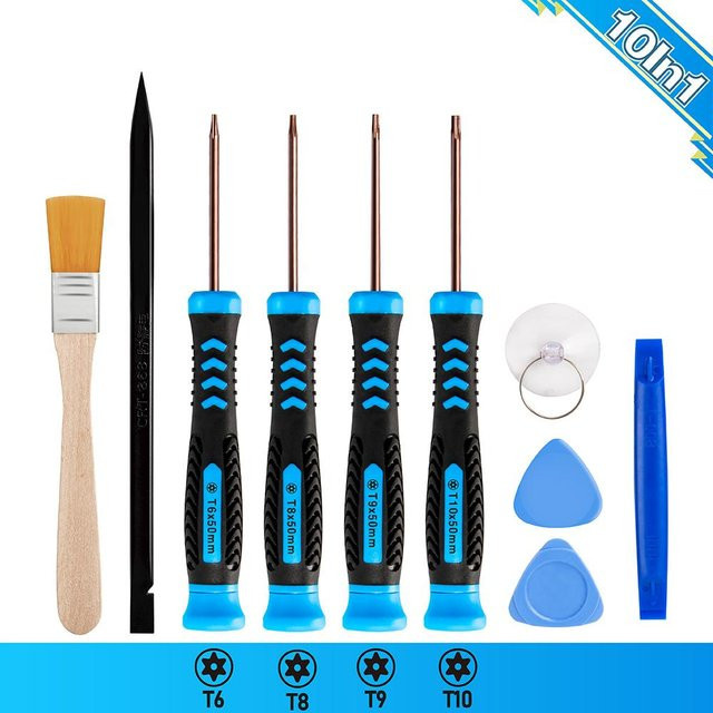 LeFavor Handy Reparaturwerkzeug-Set mit Öffnungs- und Schraubendrehern in Schwarz für iPhone, Nintendo, iPad und Laptop - Bild 1