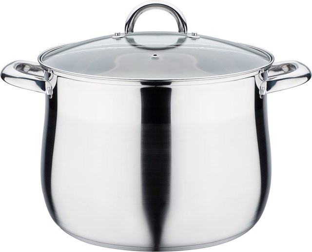 GSW Jumbotopf aus Edelstahl silber, Durchmesser: 28 cm, Volumen: 13 Liter - Bild 1