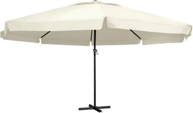 furnicato Sonnenschirm mit Aluminium-Mast in Sandweiß - Bild 1