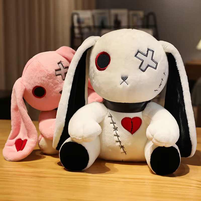 hereandhere Gothic-Plüschhasen, Stofftiere, Halloween - Bild 3