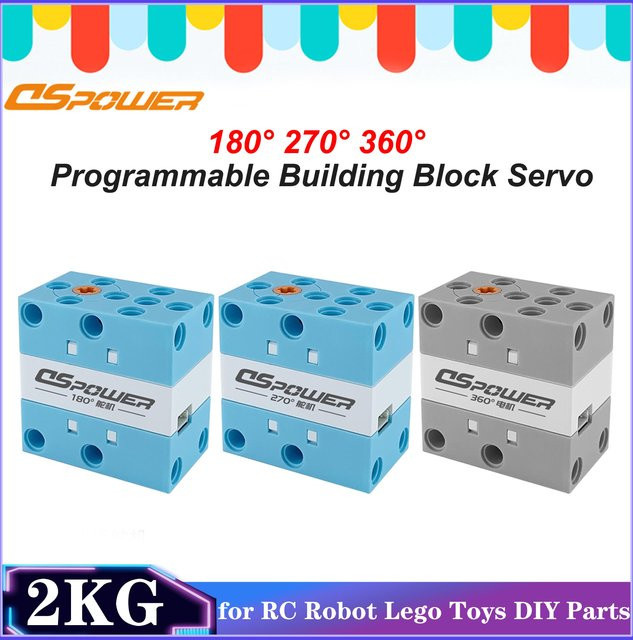 Dspower Programmierbarer Baustein-Servo, 180 ° 270 ° 360 ° Bidirektionale Ausgangsprogrammierung - Bild 1