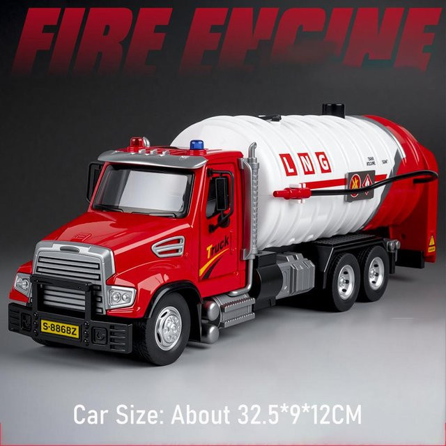 Linyi toy car Feuerwehrauto Wassertankwagen, 1:32, Modell Spielzeug, ab 14 Jahre - Bild 1