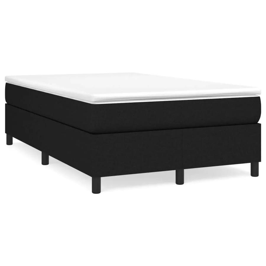 vidaXL Boxspringbett in Schwarz mit Stoffbezug, B/T/H: 120 x 200 x 35 cm - Bild 2
