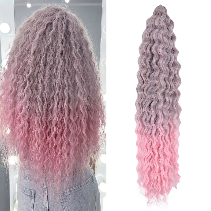 Ariel Curl Haar Wasser Welle Twist Synthetische Haarverlängerung, Damen, Ombre - Bild 3