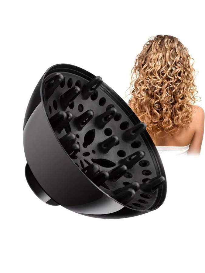 Universeller Haardiffusor für lockiges Haar, schwarz - Bild 7