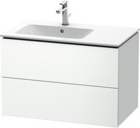 Duravit Waschtischunterschrank L-Cube in Weiß mit 2 Schubladen und Beckenlinks, B/T/H: 82 x 48,1 x 55 cm - Bild 1