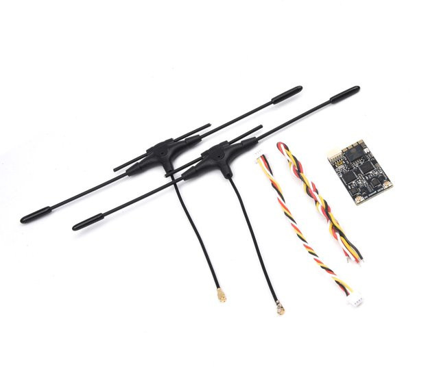 Readytosky ExpressLRS Gemini Dual Band Empfänger 2,4 GHz und 900 MHz 915 MHz TCXO für RC FPV Racing Drohnen und Starrflügel, Schwarz - Bild 1