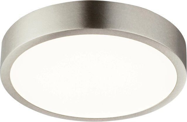 Globo Vitos LED-Deckenleuchte aus Aluminium in Nickel matt und Silberfarben, dimmbar, IP44 für Außenbereich und Wohnraum - Bild 1