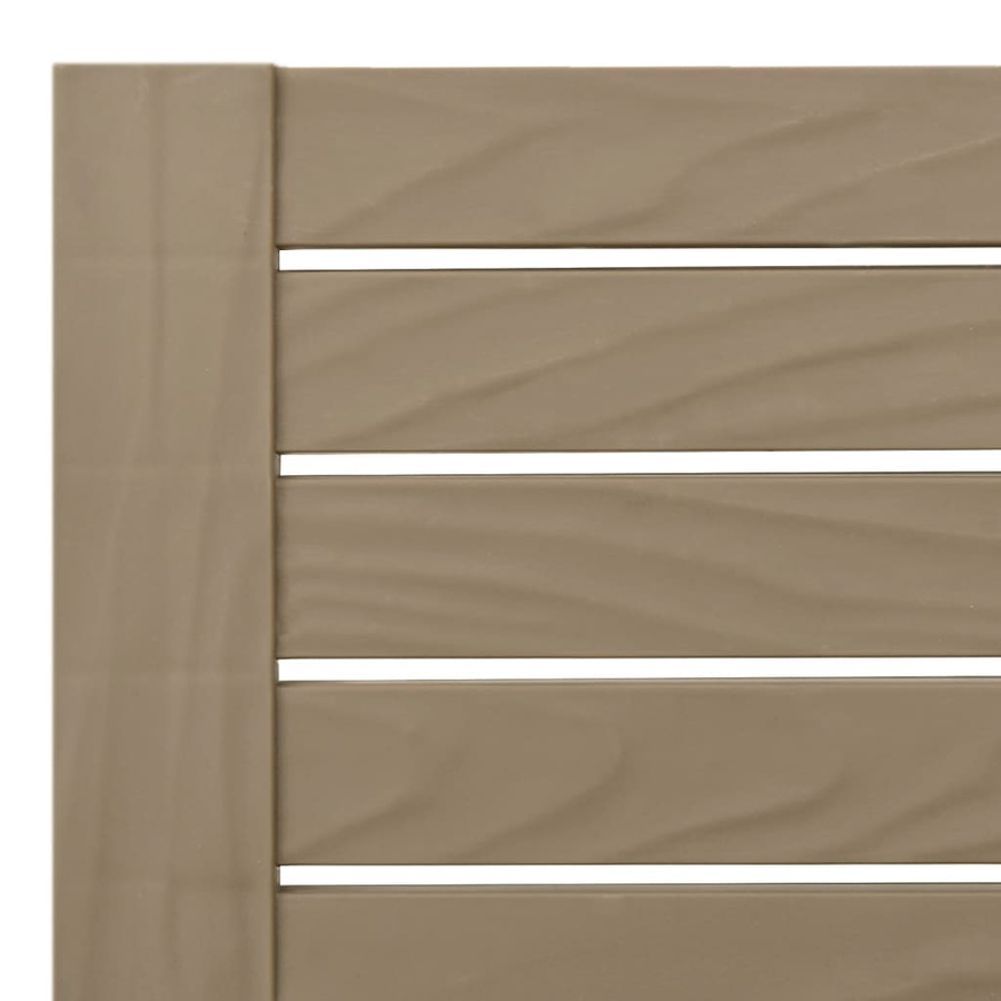 vidaXL Sonnenliege in Braun mit Holzimitationsmuster aus Polypropylen, B/T/H: 150 x 58 x 83 cm - Bild 5