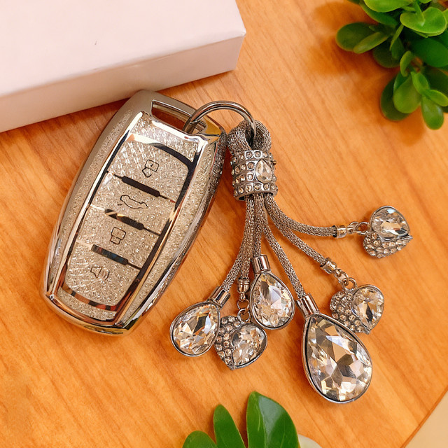 ICAR White Diamond TPU Autoschlüsselhülle für Great Wall Haval Jolion, H6, H7, H4, H9, F5, F7, F7X, F7H, H2S, Dargo und Smart Remote Fob in Weiß - Bild 1