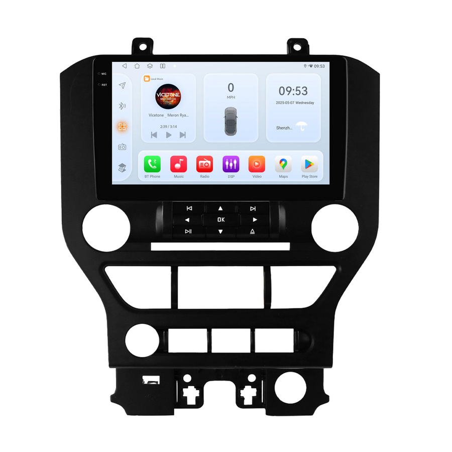 OSSURET Android 14 Autoradio für Ford Mustang 2 (2015–2021) mit Snapdragon 6115, CarPlay, GPS, Bluetooth und 360 Grad Kamera, Schwarz - Bild 5