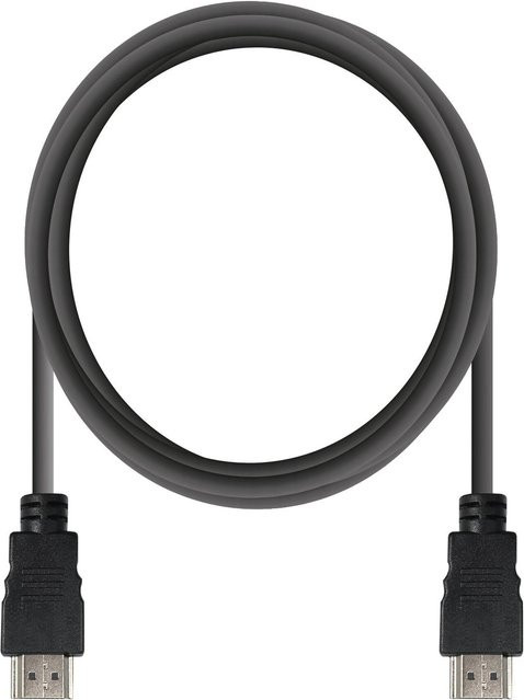 Vivanco 4K HDMI-Kabel mit Ethernet/LAN in Schwarz, Länge: 2,5 m - Bild 1