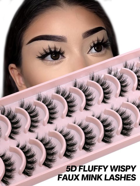 Veltrinay Falsche Wimpern, russische Streifenwimpern - Bild 1