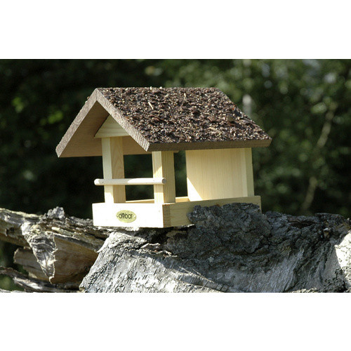 DOBAR Vogelhaus aus Holz in Natur-Braun, B/H/T: 22,5 x 18 x 20 cm - Bild 4