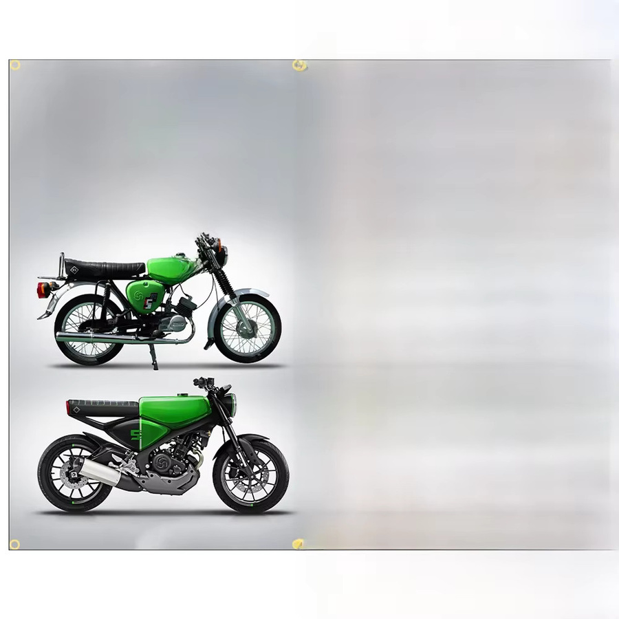 FLAGDOM Simsons Flagge Motorradbanner aus Polyester, Mehrfarbig, Breite: 90 cm, Höhe: 150 cm - Bild 2