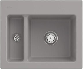 Villeroy & Boch Spüle Subway 60 mit Ablaufloch und Armaturenanschluss, Farbe: Grau, Material: Keramik, CeramicPlus - Bild 1