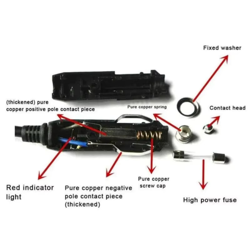 Universal Auto Zigarettenanzünder Steckdose Adapter für 12V und 24V in Schwarz - Bild 3