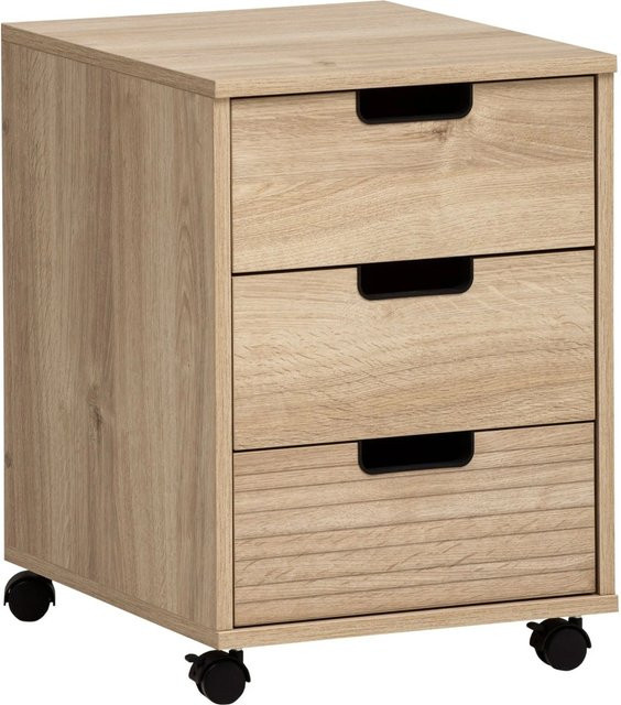 Schildmeyer Rollcontainer Emmik Büro Eiche Nachbildung mit Rollen B/T/H: 57 x 50 x 40,1 cm - Bild 1