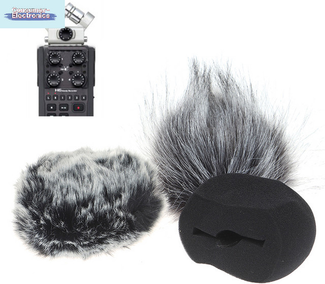 ZOOM Schaumstoff-Mikrofon-Windschutz und pelziger Windschutz für ZOOM H5 H6 Recorder-Mikrofone - Bild 1