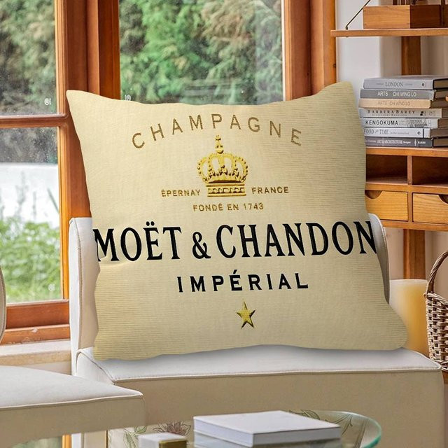 Alice Kissenbezug Champagner Design in Beige, B/T/H: 30,48 x 30,48 x 0 cm - Bild 1