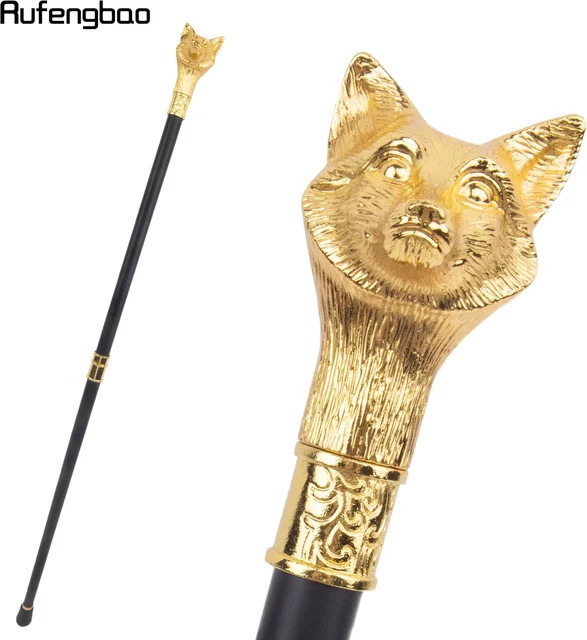 Rufengbao Golden Wolf Fashion Gehstock, Gold, Metall - Bild 1