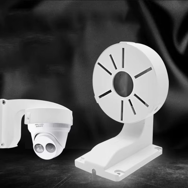 KOQZM L-Typ Dome Kamera Halterung für CCTV Überwachung aus Kunststoff in Weiß, Wandhalterung für Innen und Außen, Breite: 16,5 cm, Tiefe: 11,8 cm - Bild 2