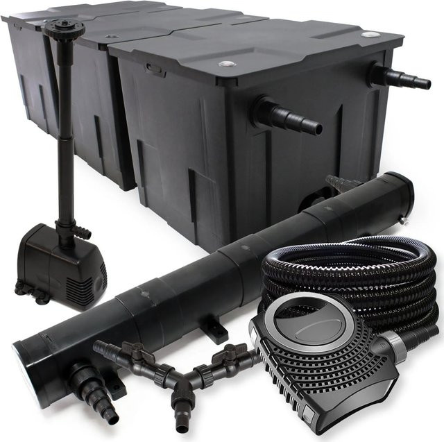 Sunsun Teichfilter Set Neo8000 mit 72W Pumpe und Schlauch in Schwarz - Bild 1