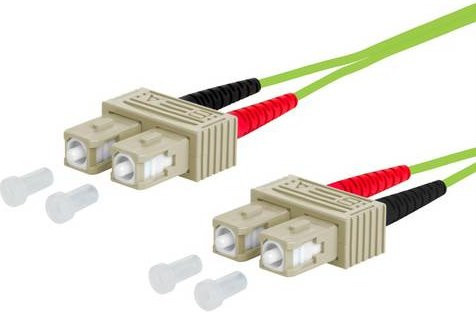 Metz Connect OpDAT Patchkabel SC-D/SC-D OM5, Farbe: Multicolour, Länge: 1 m - Bild 1