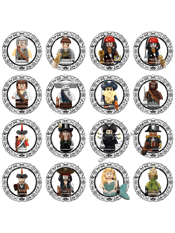 BEAST KINGDOM Pirates of the Caribbean Jack Sparrow William Turner Elizabeth Swann, MINI-Bausteine, zusammenbaubares Spielzeug - Bild 3