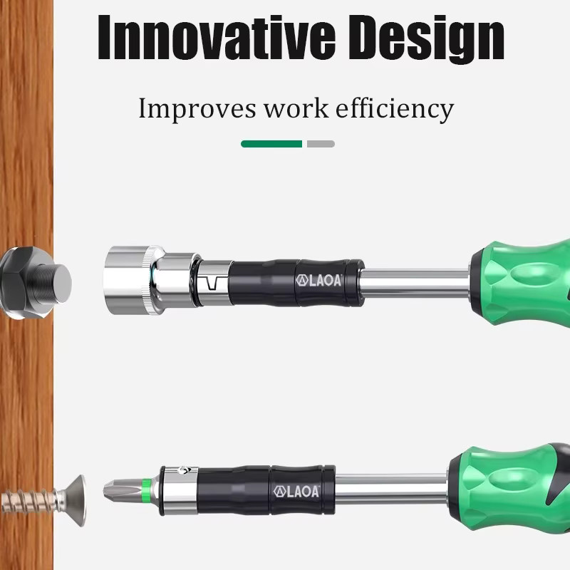 LAOA Dual-Purpose Pleuel Elektrische Umwandlungsstange und Bit-Adapter Set - Bild 4