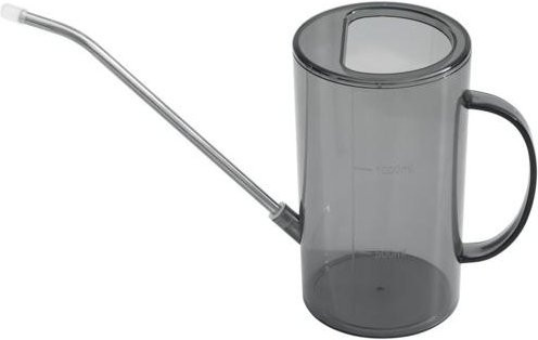 Manjianjing Gießkanne mit langem Ausguss und Skala, Grau, 1,5 Liter - Bild 1