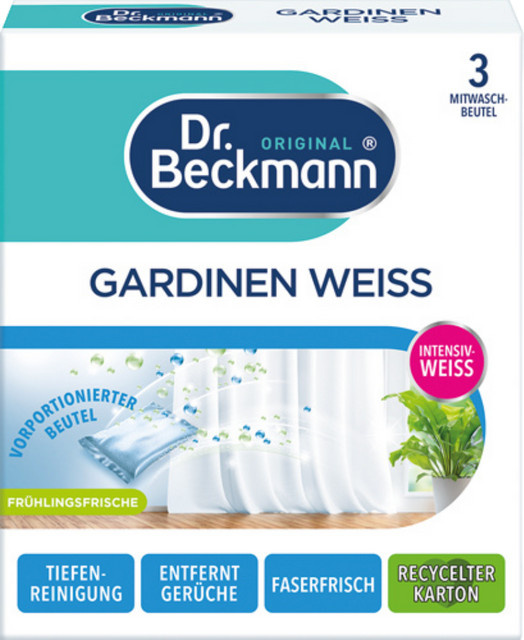 Dr. Oetker Gardinen Weiss mit 3 Mitwaschbeuteln, 140 g - Bild 1