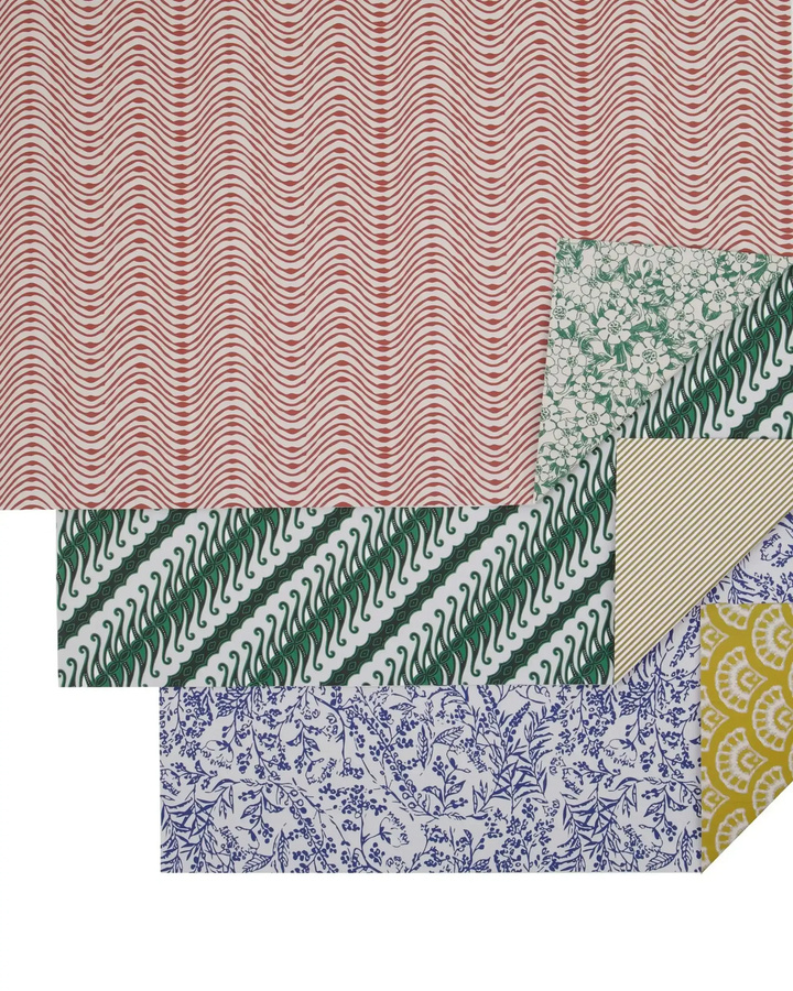 House Doctor Geschenkpapier Wrap Multicolor, 3 Rollen - Bild 1