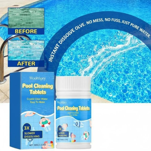 WHPHous Pool-Winterreiniger als Flockungsmittel in Tablettenform zur Wasserklärung und Geruchsbeseitigung - Bild 1