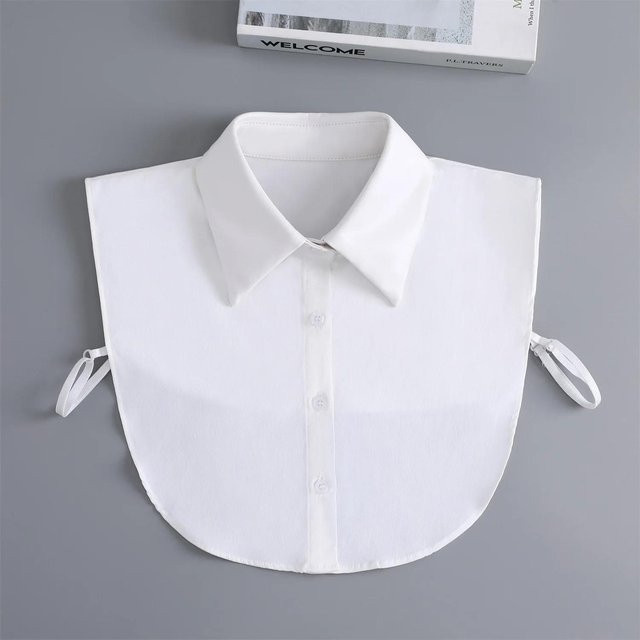 Falscher Kragen PU-Leder, gray, Unisex - Bild 1