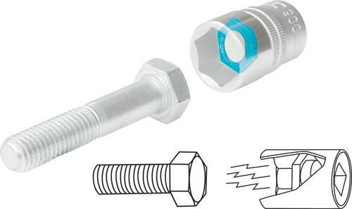 Hazet 960MGT Magneteinsatz für Steckschlüssel mit 1/2 Zoll Antrieb in Silber - Bild 1
