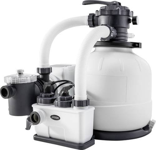 Intex Krystal Clear ECO15220 Sandfilteranlage mit Salzwassersystem, Durchflussmenge 6 m³/h, Farbe: Weiss - Bild 1