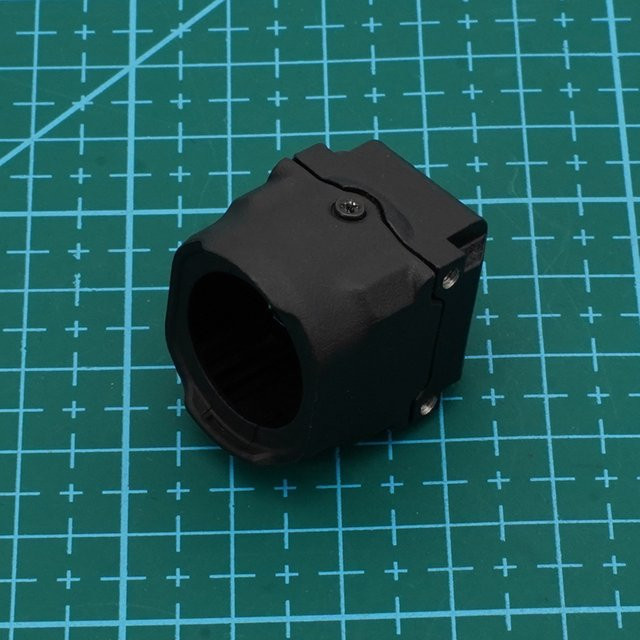 DJI O4 Pro Video-Sender Kamera-Schutzgehäuse mit Spritzguss-Vorderabdeckung und Stahl-Rückschale in Schwarz - Bild 1