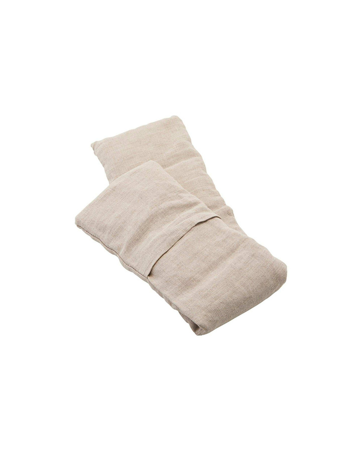 Meraki Therapie Kissen Beige aus Bio-Leinen und Bio-Baumwolle mit Keramikperlen, B/H: 64 x 15 cm - Bild 1