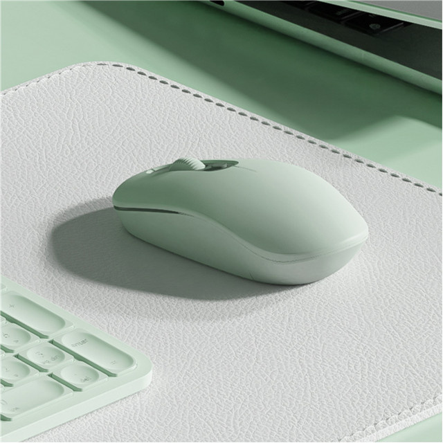 NexusClick Kabellose Maus in Beige mit Hintergrundbeleuchtung, 1600 DPI und leisem Klicken, wiederaufladbar via USB - Bild 1