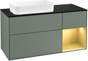 V&B Waschtischunterschrank Finion Wandbeleuchtung in Lackoptik Breite: 120 cm, Tiefe: 50,1 cm, Höhe: 50,1 cm - Bild 1